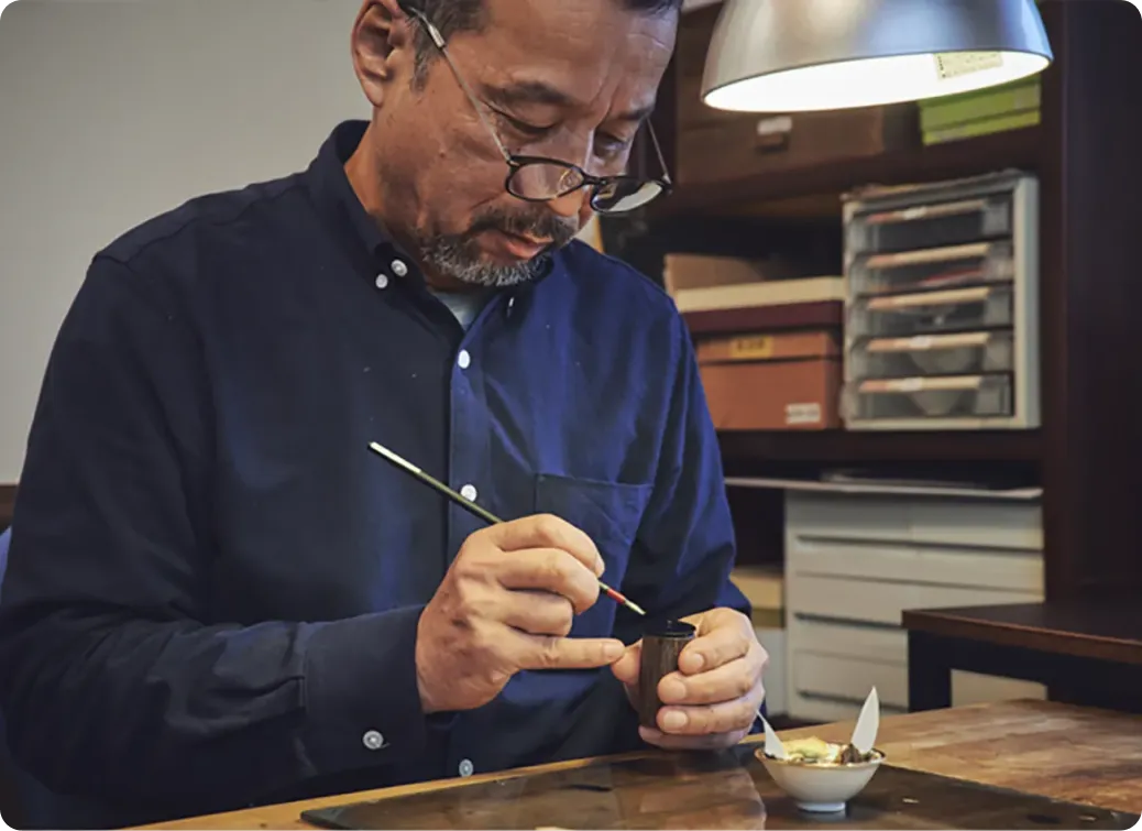 大竹信一 作業の様子